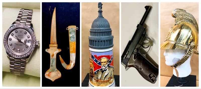 SUNDAY FEBRUARY 9TH 1PM GUNS, MILITARY RELICS, WATCHES & JEWELRY AUCTION!