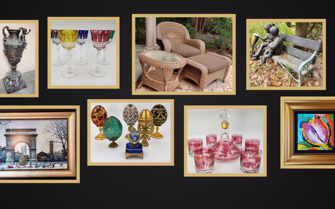 ONLINE AUCTION –  BANKRUPTCY PATIO FURNITURE, BRONZE STATUES, ARTWORK & GLASSWARE JULY 29TH-AUG 5TH