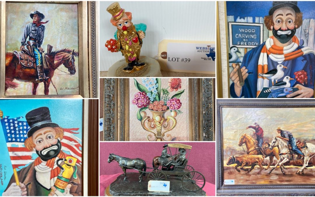 ONLINE AUCTION – FINE ARTWORK, BRONZE STATUES, LARGE ANIMAL MOUNTS  WEDNESDAY SEPTEMBER 29TH – WEDNESDAY OCTOBER 6TH