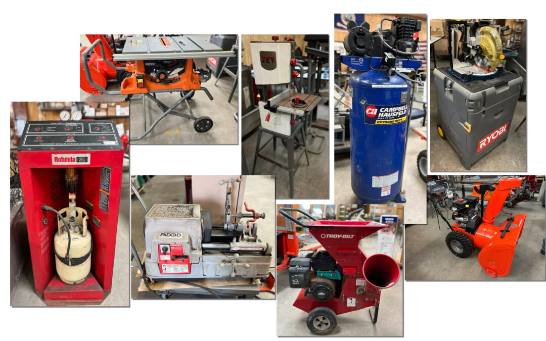 ONLINE AUCTION – TOOLS & EQUIPMENT STARTS FRIDAY FEBRUARY 10TH AT 10AM
